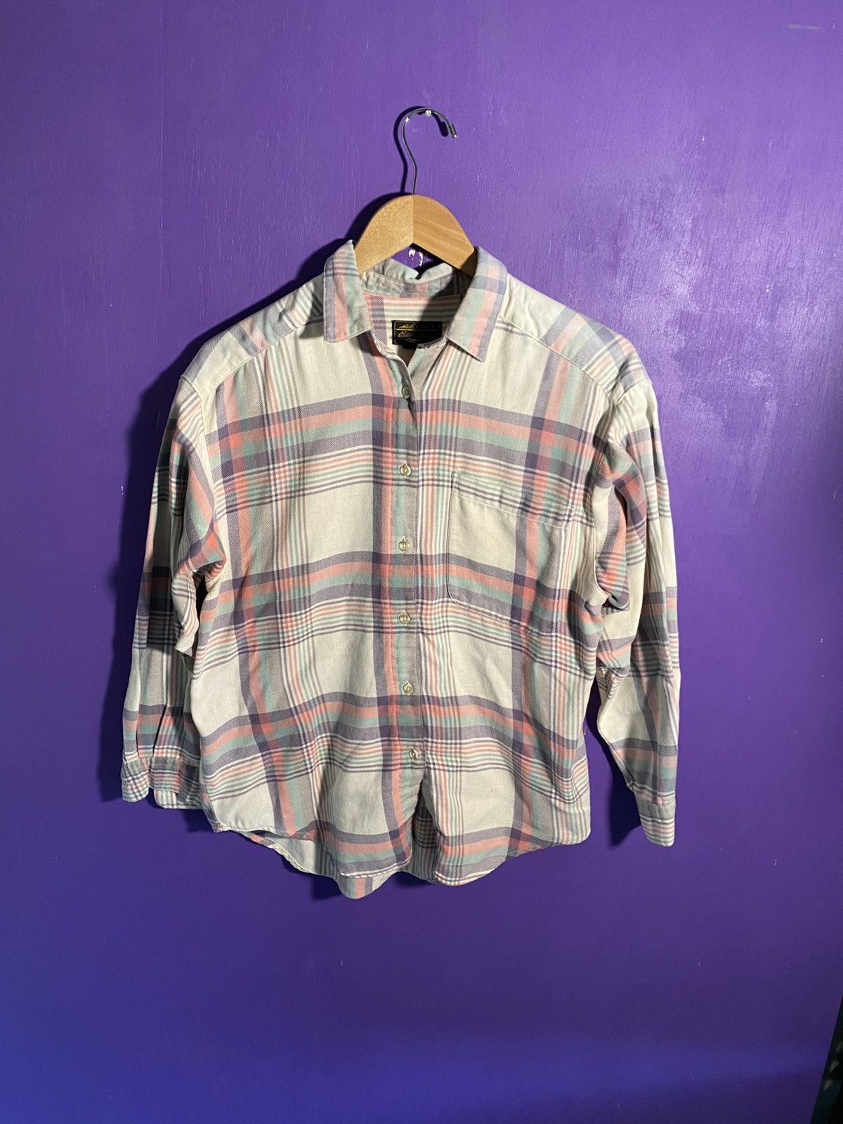 Eddie Bauer Vintage 90s Eddie Bauer plaid button up Size S / US 4 / IT 40 - 1 Thumbnail