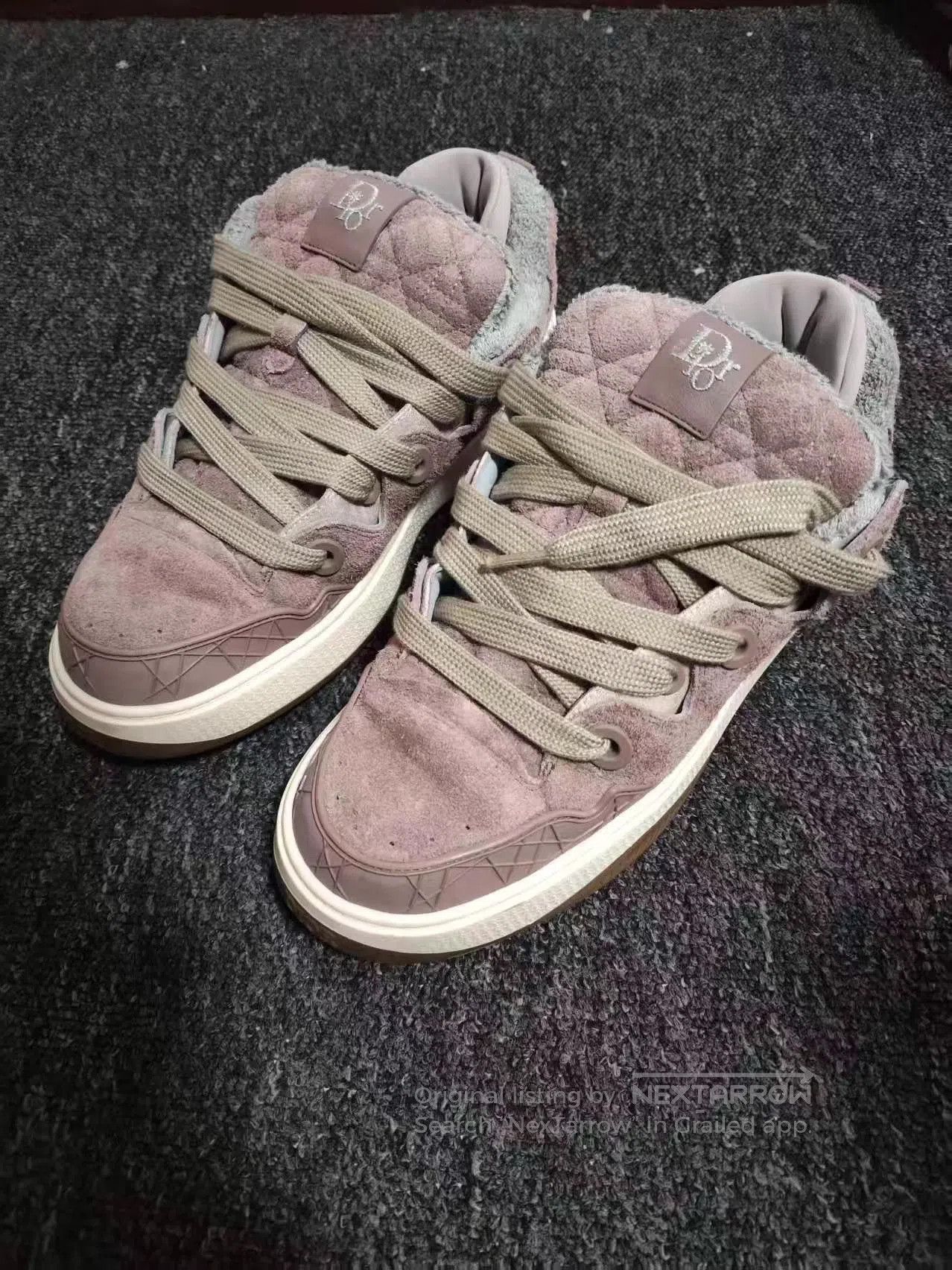 Dior Pink High-Top Sneakers Size 11. Size US 11 / EU 44 - 3 Thumbnail