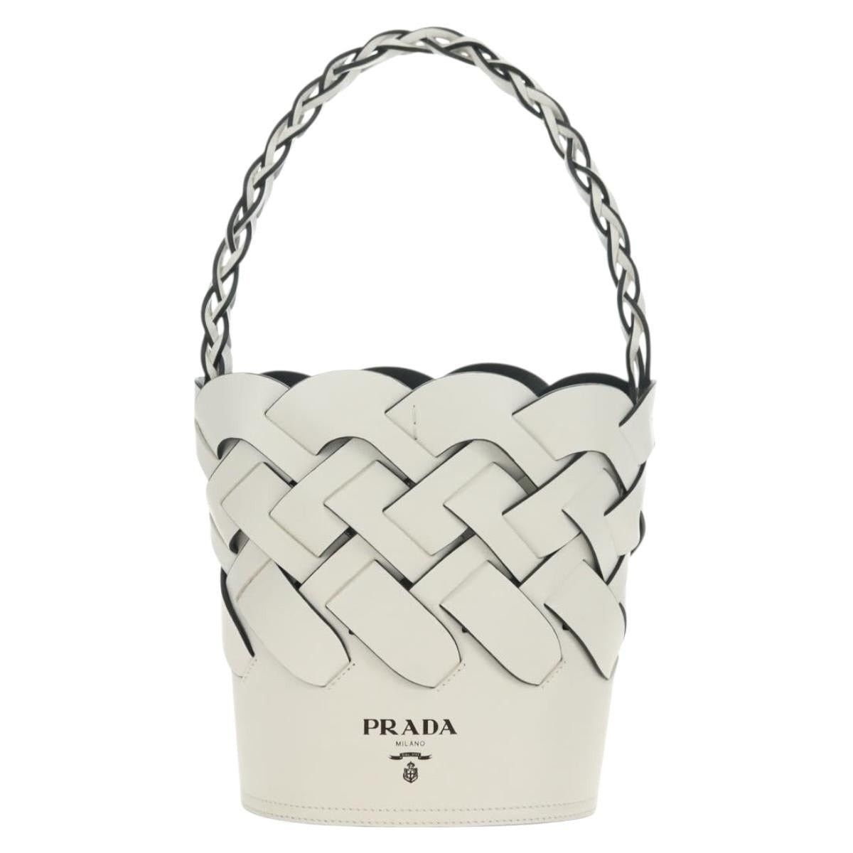 Prada Prada Saffiano Galleria Shoulder Bag White Size ONE SIZE - 1 Thumbnail