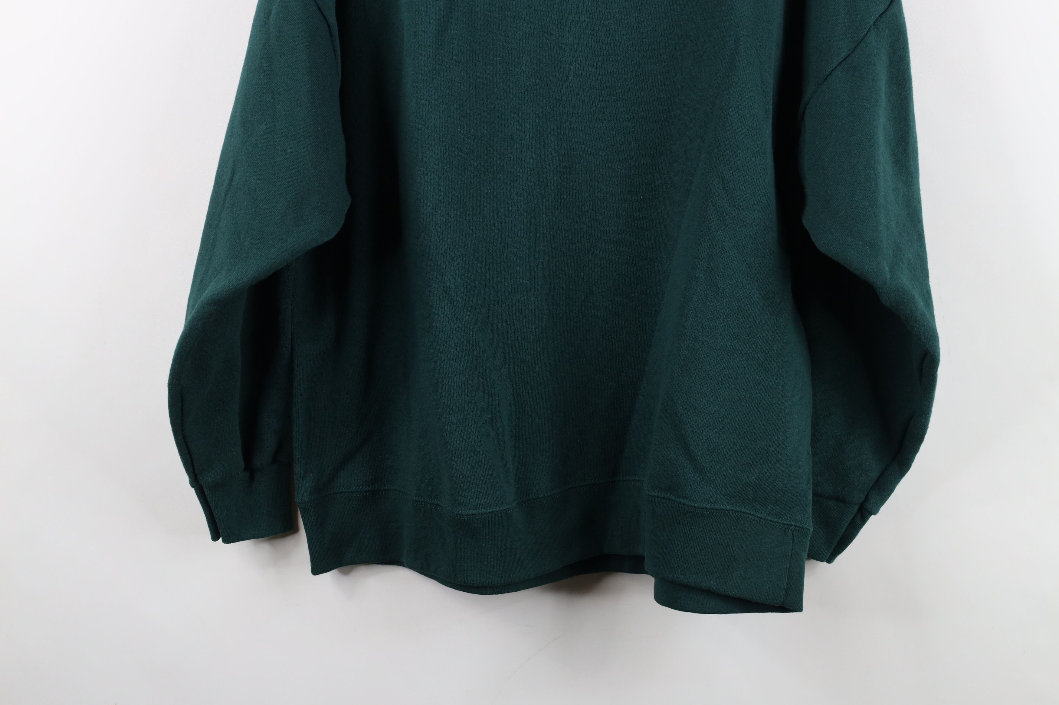 Vintage Vintage 90s Looney Tunes Blank Crewneck Sweatshirt Green USA Size M / US 6-8 / IT 42-44 - 11 Thumbnail