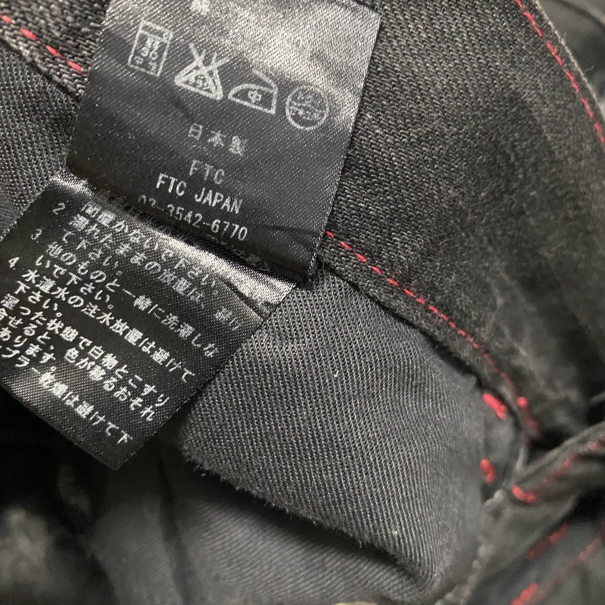 FTC Ftc Black Denim Jeans Red Stitch Size US 34 / EU 50 - 21 Thumbnail