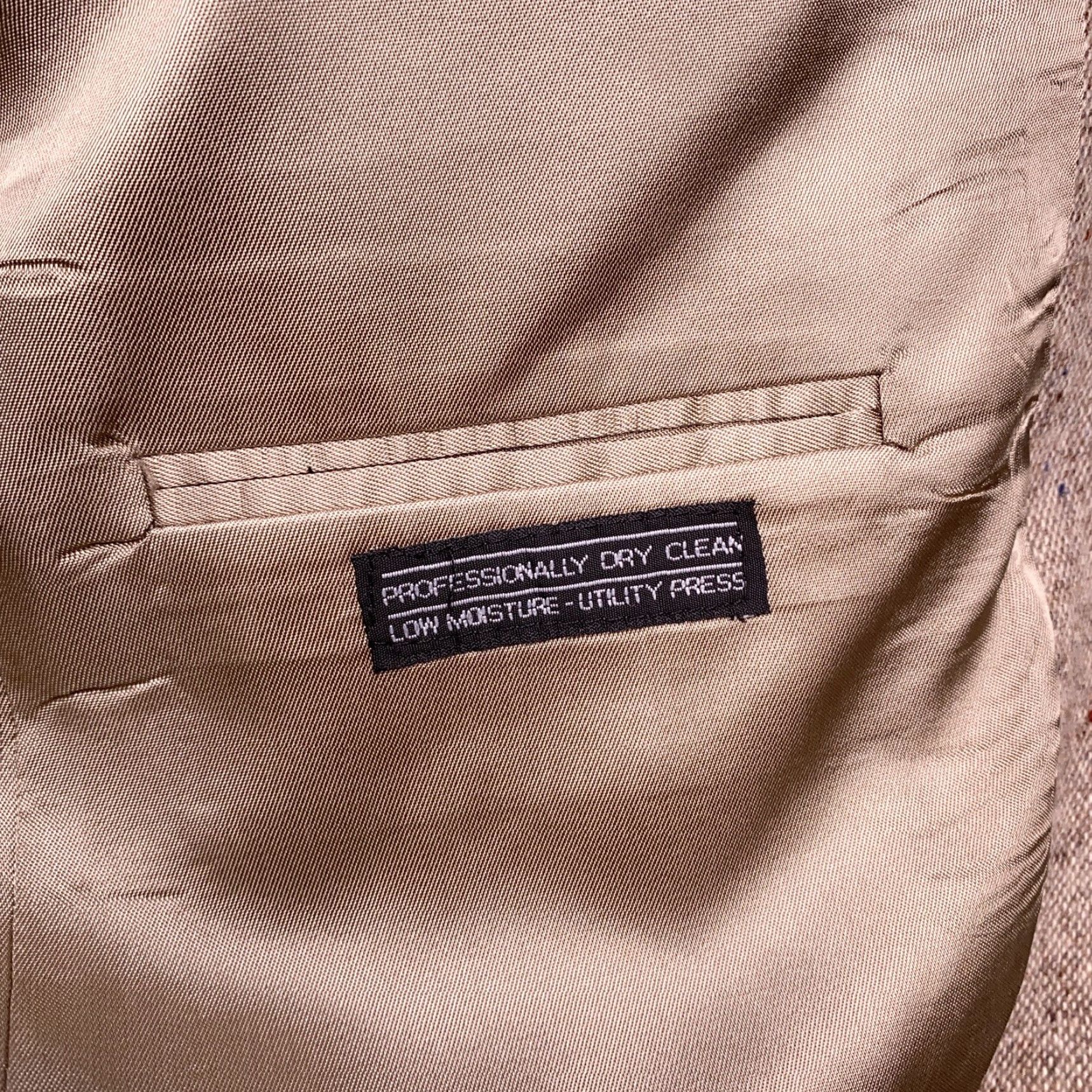 Stafford VINTAGE Stafford Sport Coat Brown Wool 42R Blazer Single-Breasted 2-Button Notch Lapel Men Regular Size 42R - 6 Thumbnail
