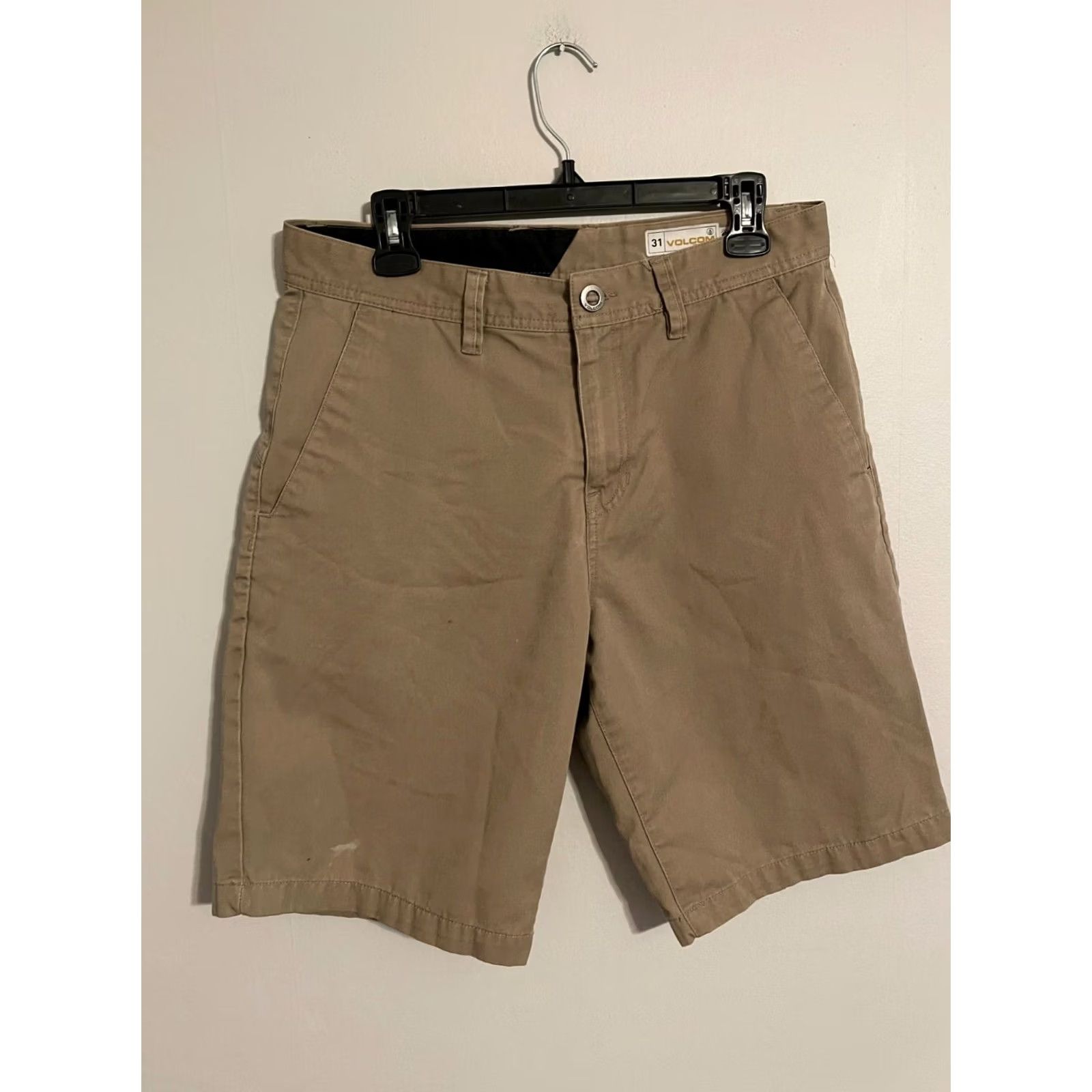 Volcom Volcom Corpo Class Flat Chino Shorts Men's 31 Casual Khaki Beige Color Skate Size US 32 / EU 48 - 2 Thumbnail