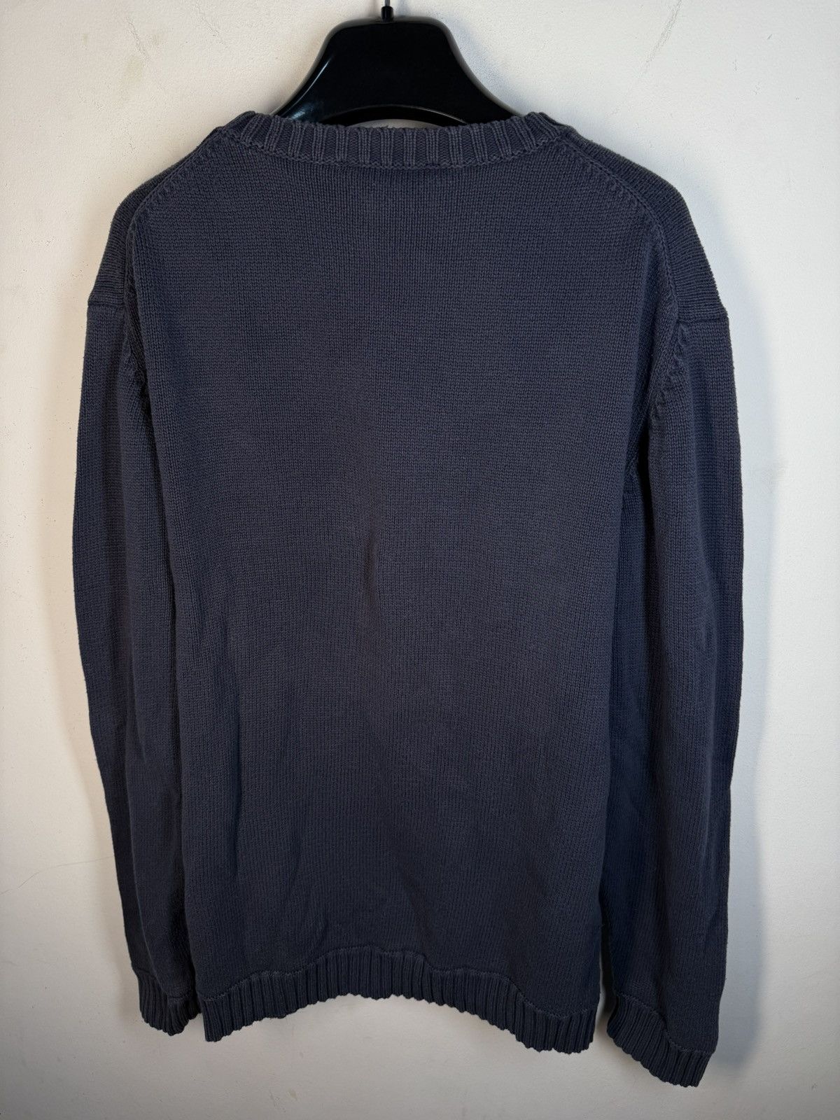Yves Saint Laurent Royal Blue YSL Sweater Knit Big Logo Vintage Sweatshirt Rare Size US L / EU 52-54 / 3 - 14 Thumbnail