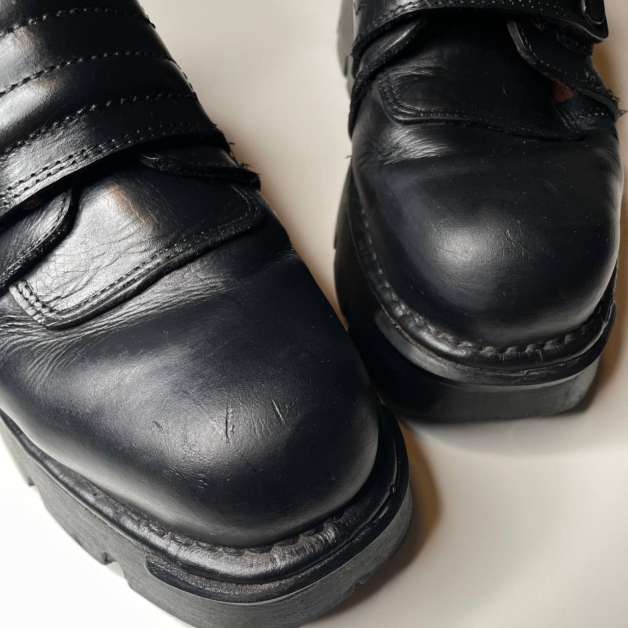 Vintage 90s New Rock M.211-S1 Eu 45 Metallic Reactor Low Boots Punk in Black, Men's (Size 12) — image 3 of 6