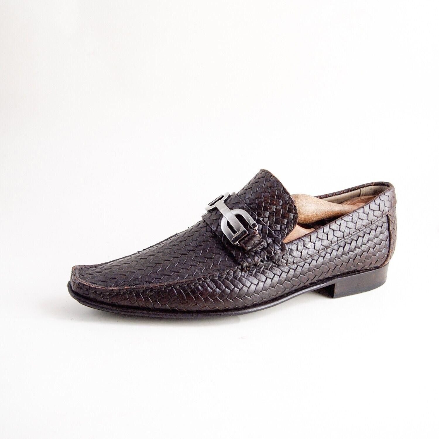 Dolce & Gabbana Dolce Gabbana Logo Loafers Brown Braided Leather EU 40 US 7 Size US 7 / EU 40 - 2 Thumbnail