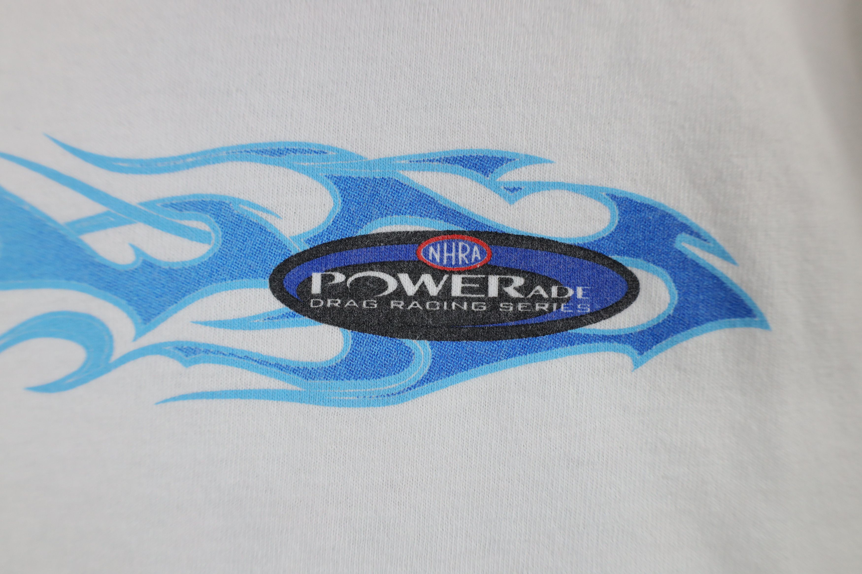 Vintage Vintage Y2K Powerade Fire Flames Racing Long Sleeve T-Shirt Size US L / EU 52-54 / 3 - 6 Thumbnail