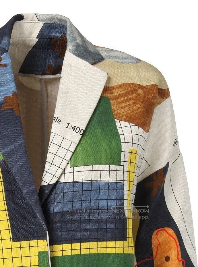 MSGM MSGM Colorful Patterned Spring Coat. Size S / US 4 / IT 40 - 4 Thumbnail
