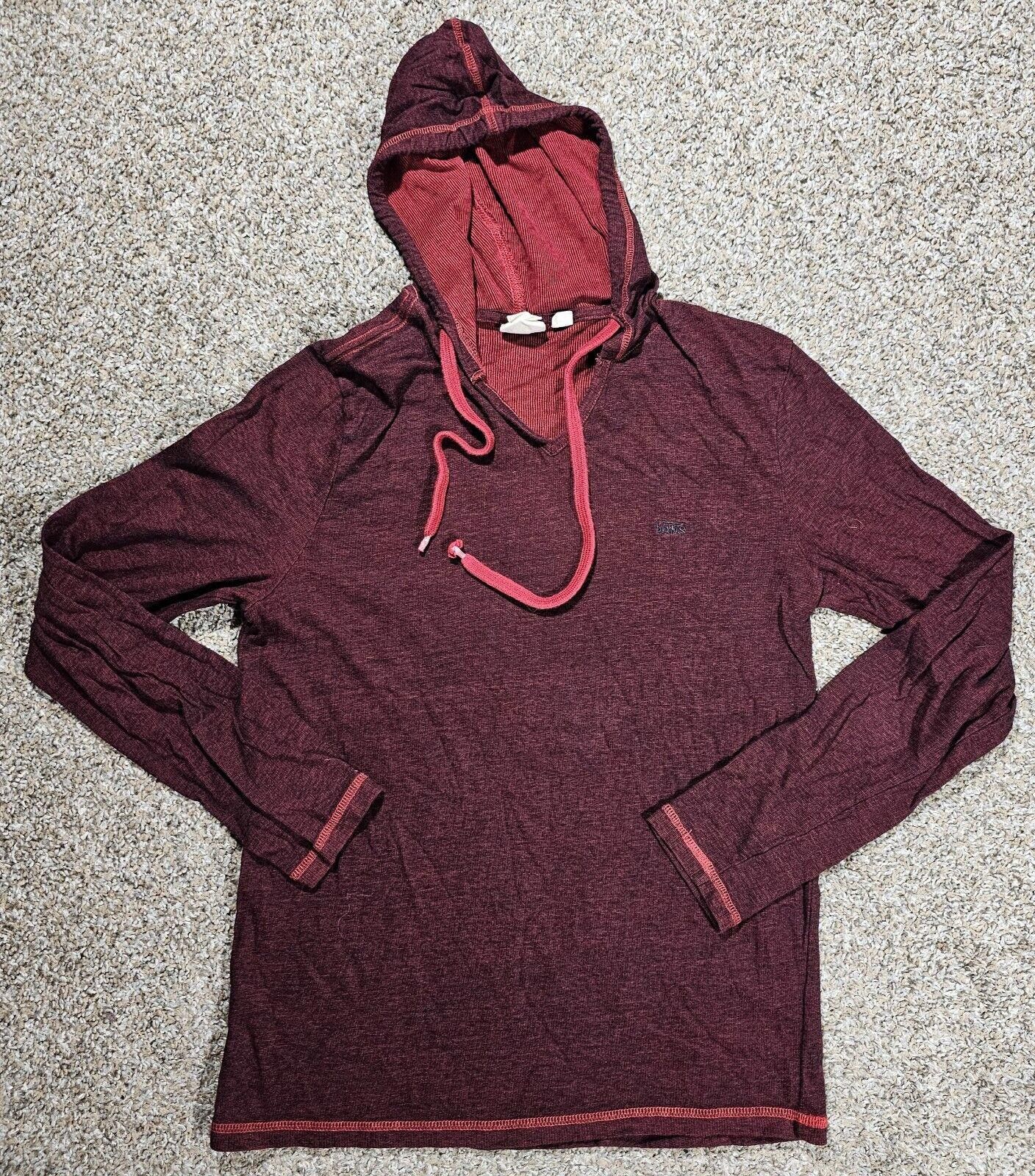 Vans VANS Heritage Red Lightweight Vneck Hoodie Men’s Size M Size US 32 / EU 48 - 1 Thumbnail