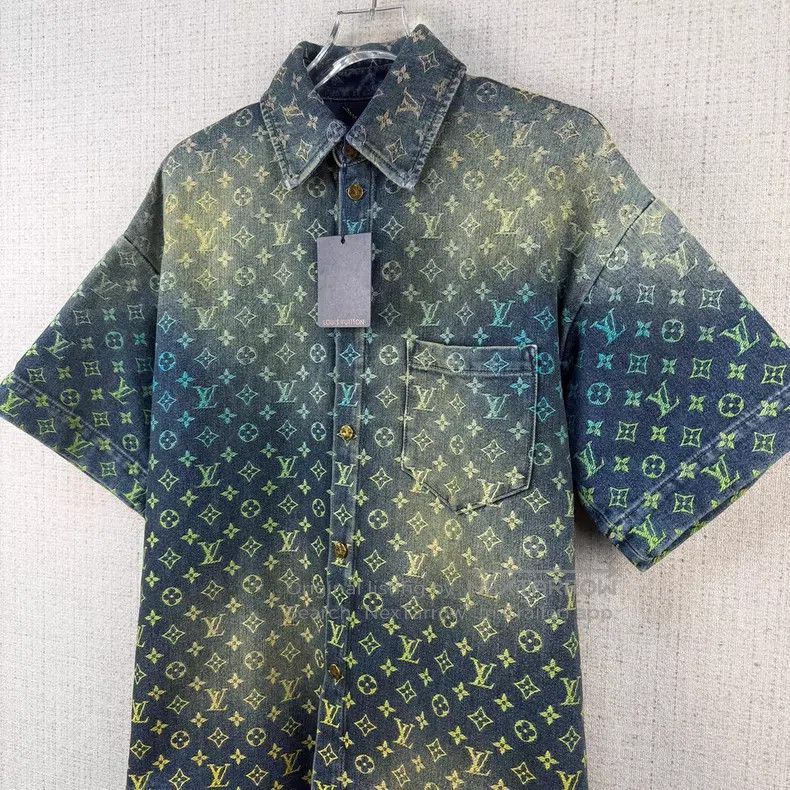Louis Vuitton Louis Vuitton SS23 Gradient Old Flower Letter Logo Jacquar Size US XS / EU 42 / 0 - 2 Thumbnail