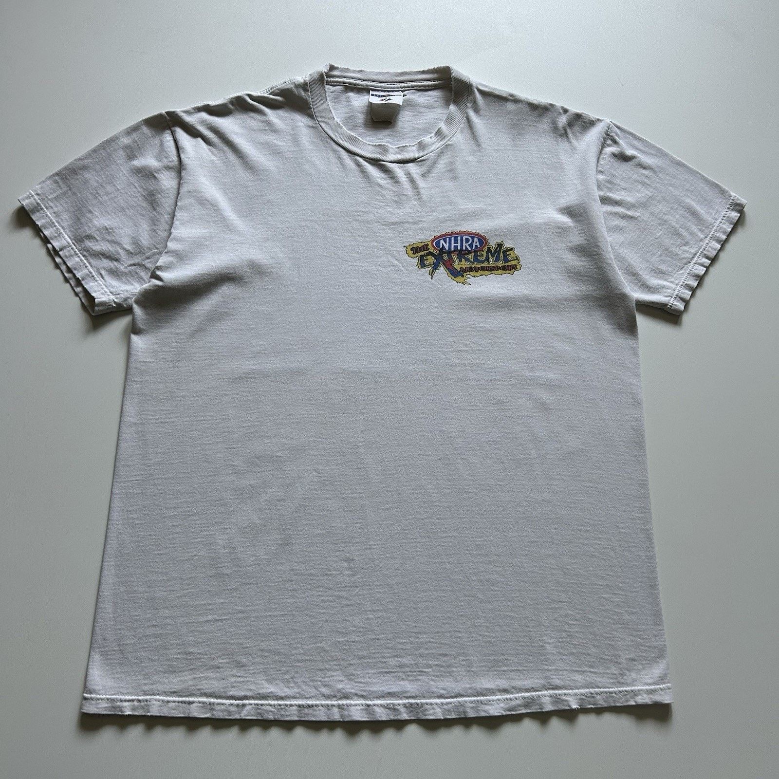 Jerzees Vintage NHRA Extreme Racing T Shirt Large Distressed 90s Y2K Size US L / EU 52-54 / 3 - 3 Thumbnail