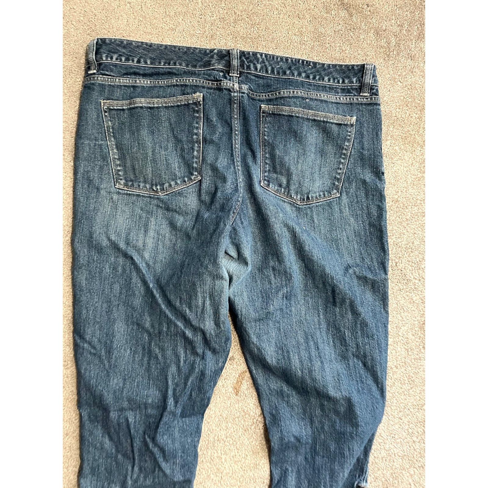 Gap VINTAGE Gap Jeans Capri Womens 16 Blue Denim Spandex 99% Cotton Zipper Low Rise Size 38" / US 16 / IT 52 - 4 Thumbnail