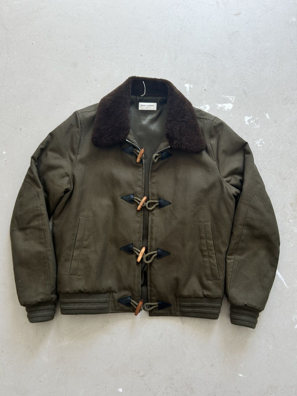 Saint Laurent Paris Saint Laurent Paris Light khaki jacket Size US L / EU 52-54 / 3 - 1 Thumbnail