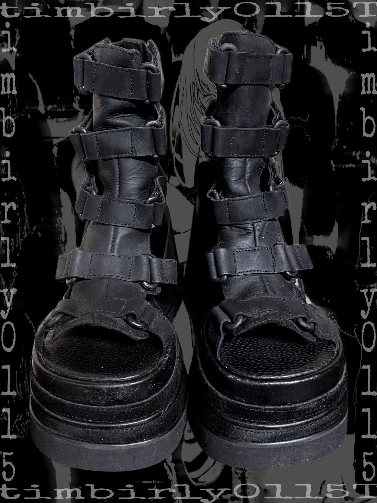 SWEAR London SHOCK alternative platform sandals from 2000s Size US 6.5 / IT 36.5 - 3 Thumbnail