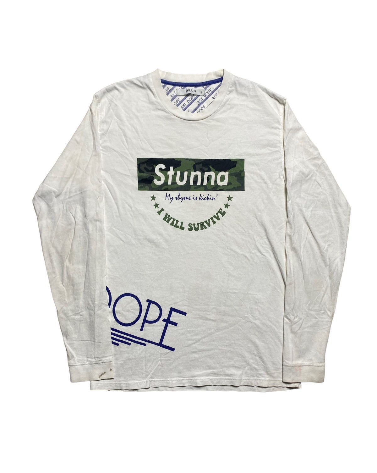 Other VINTAGE ILLS JAPANESE BRAND STUNNA DOPE SPELLOUT TEE Size US M / EU 48-50 / 2 - 1 Thumbnail