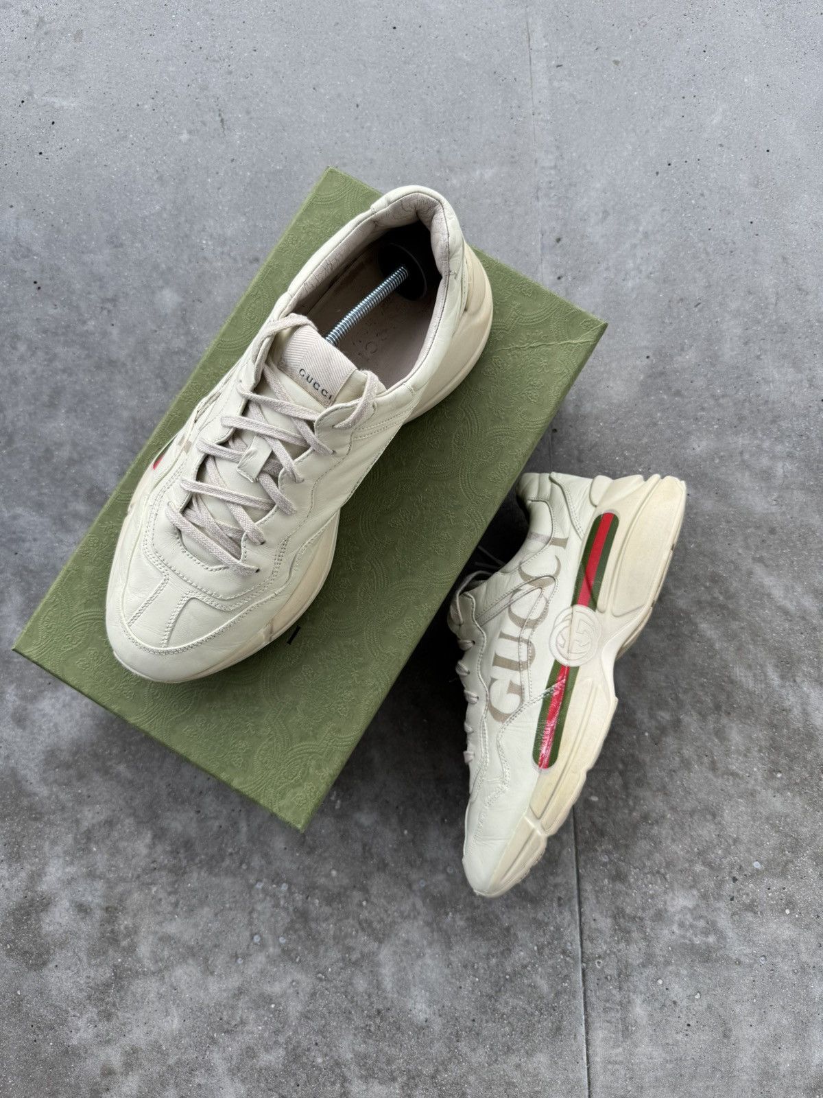 Designer × Gucci Gucci Rython Trainers gucci vintage logo Size US 10.5 / EU 43-44 - 2 Thumbnail