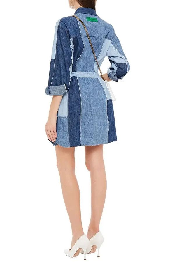 Dolce & Gabbana o1y0825 Mini Denim Dress in Blue Size M / US 6-8 / IT 42-44 - 3 Thumbnail