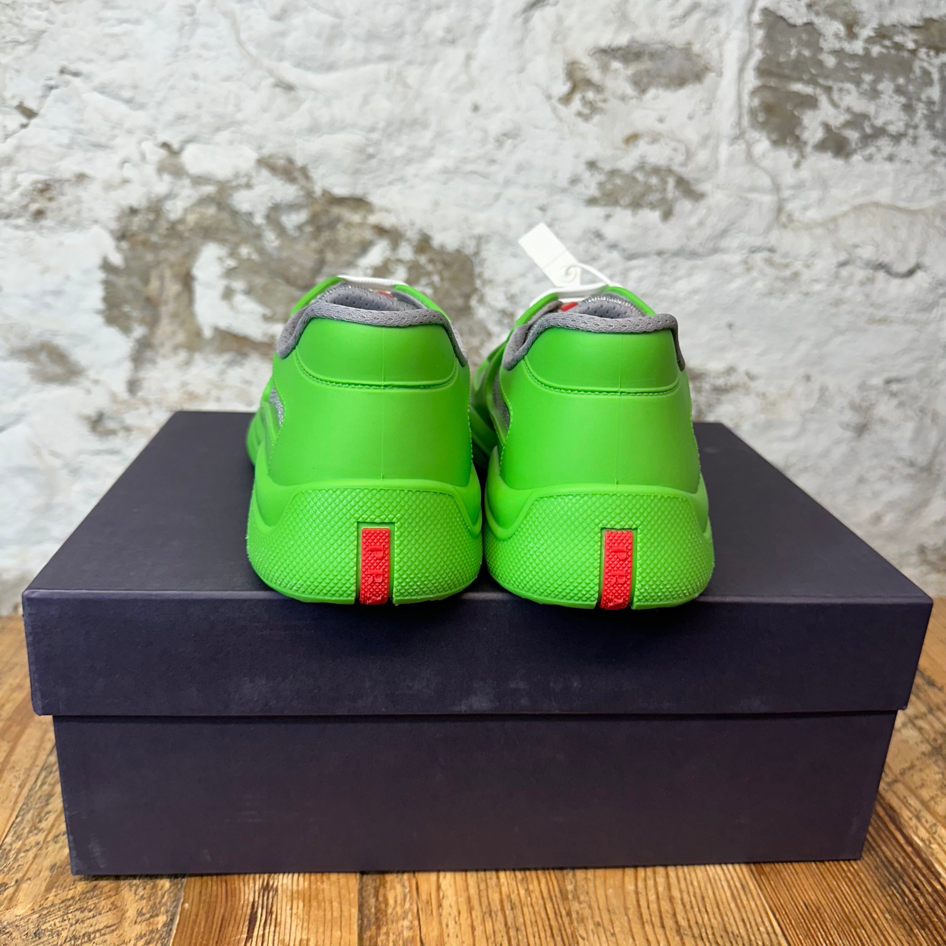 Prada Prada Americas Cup Green Rubber Sneaker Sz 7 (40) DS Size US 7 / EU 40 - 6 Thumbnail