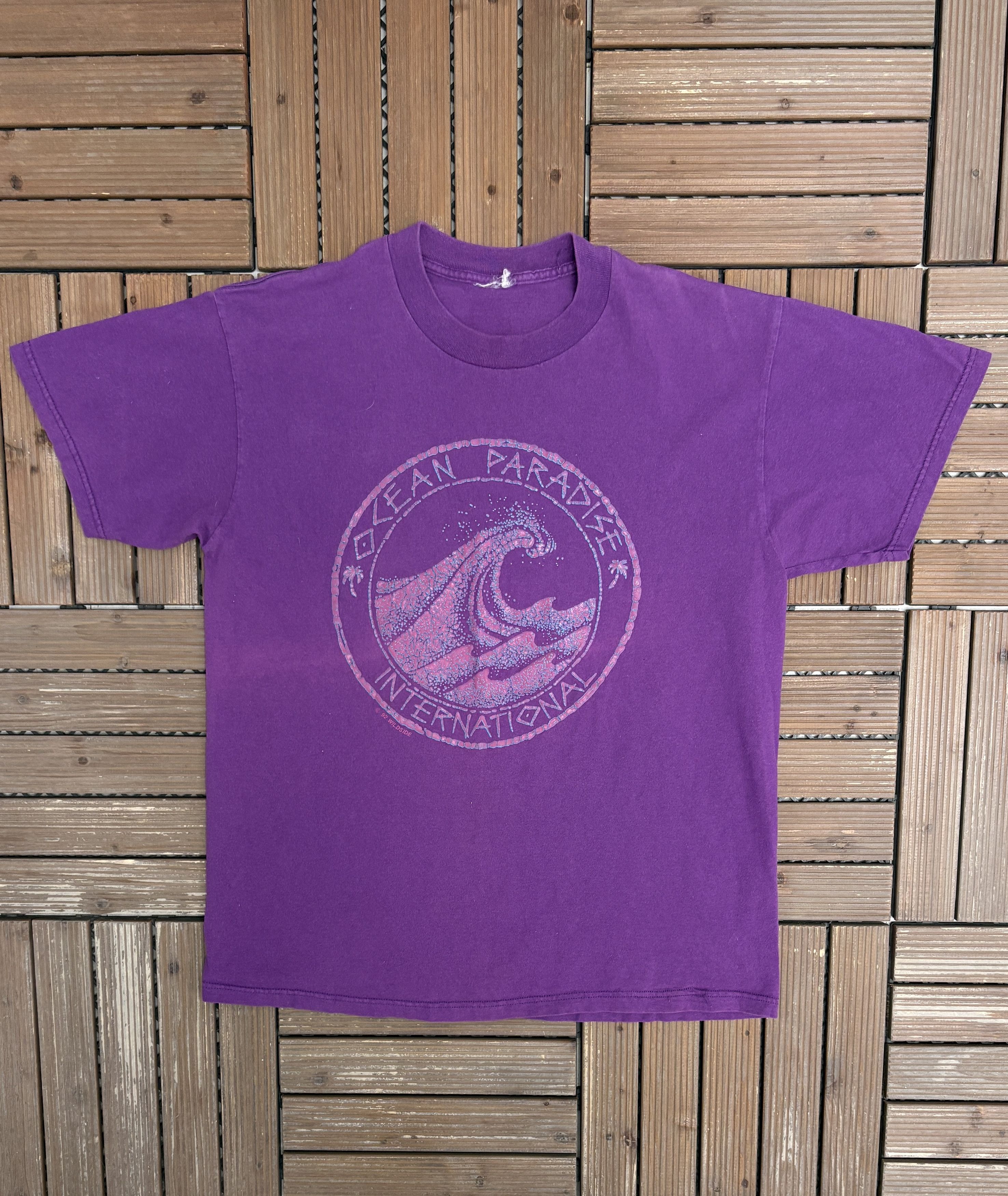 Vintage Ocean Paradise International Vintage Purple T-Shirt Tee Size US L / EU 52-54 / 3 - 1 Thumbnail