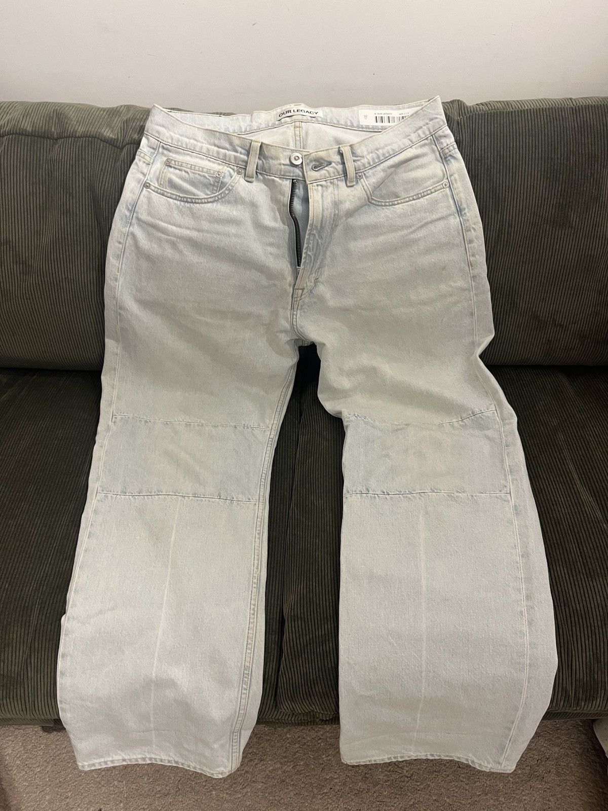 Pre-owned Our Legacy Extended Third Cut Denim 32 In Blue