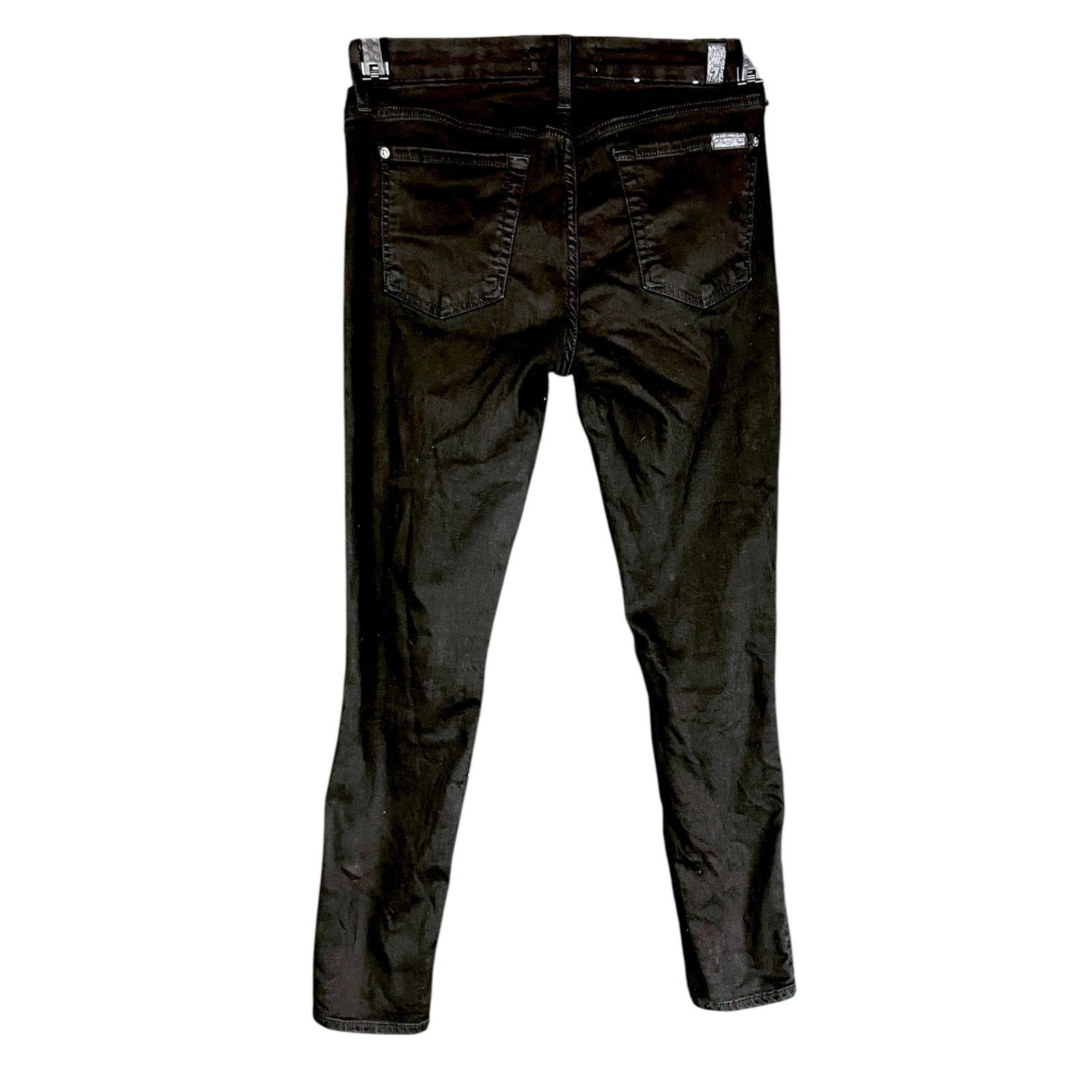 7 For All Mankind 7 For All Mankind b(air) Women's 27x27 Distressed Black Size 27" / US 4 / IT 40 - 2 Thumbnail