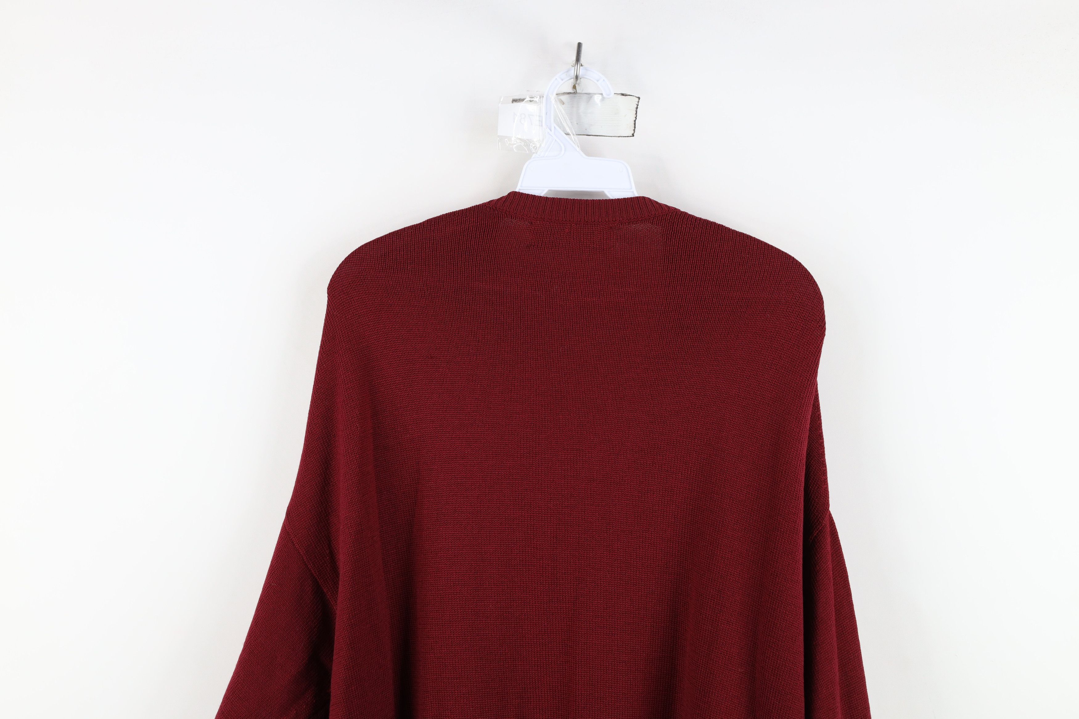 Vintage Vintage 90s Streetwear Superfine Wool Knit V-Neck Sweater Size US XL / EU 56 / 4 - 13 Thumbnail
