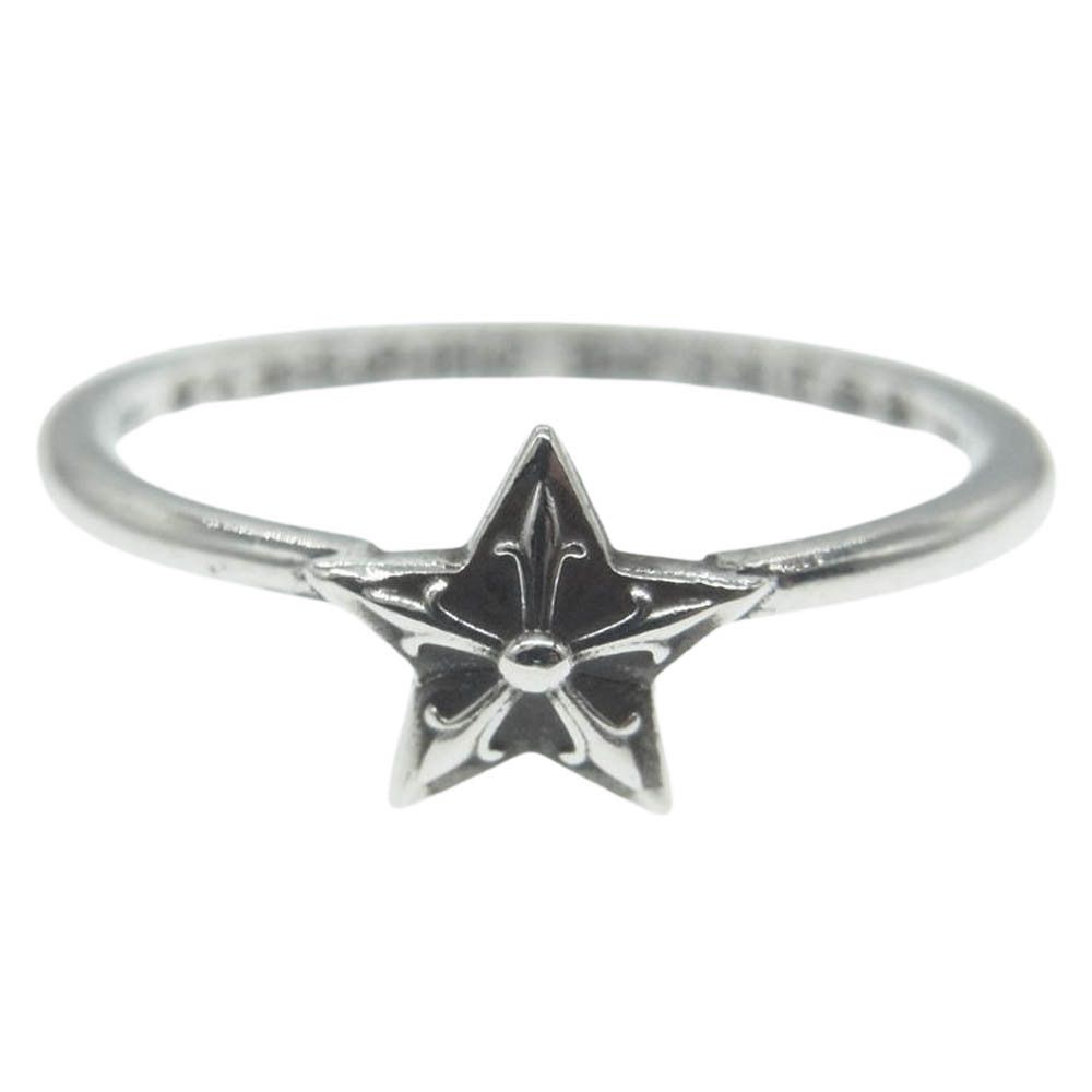 image of Chrome Hearts Bubblegum Star Ring - Size 8.5 in Silver, Men's