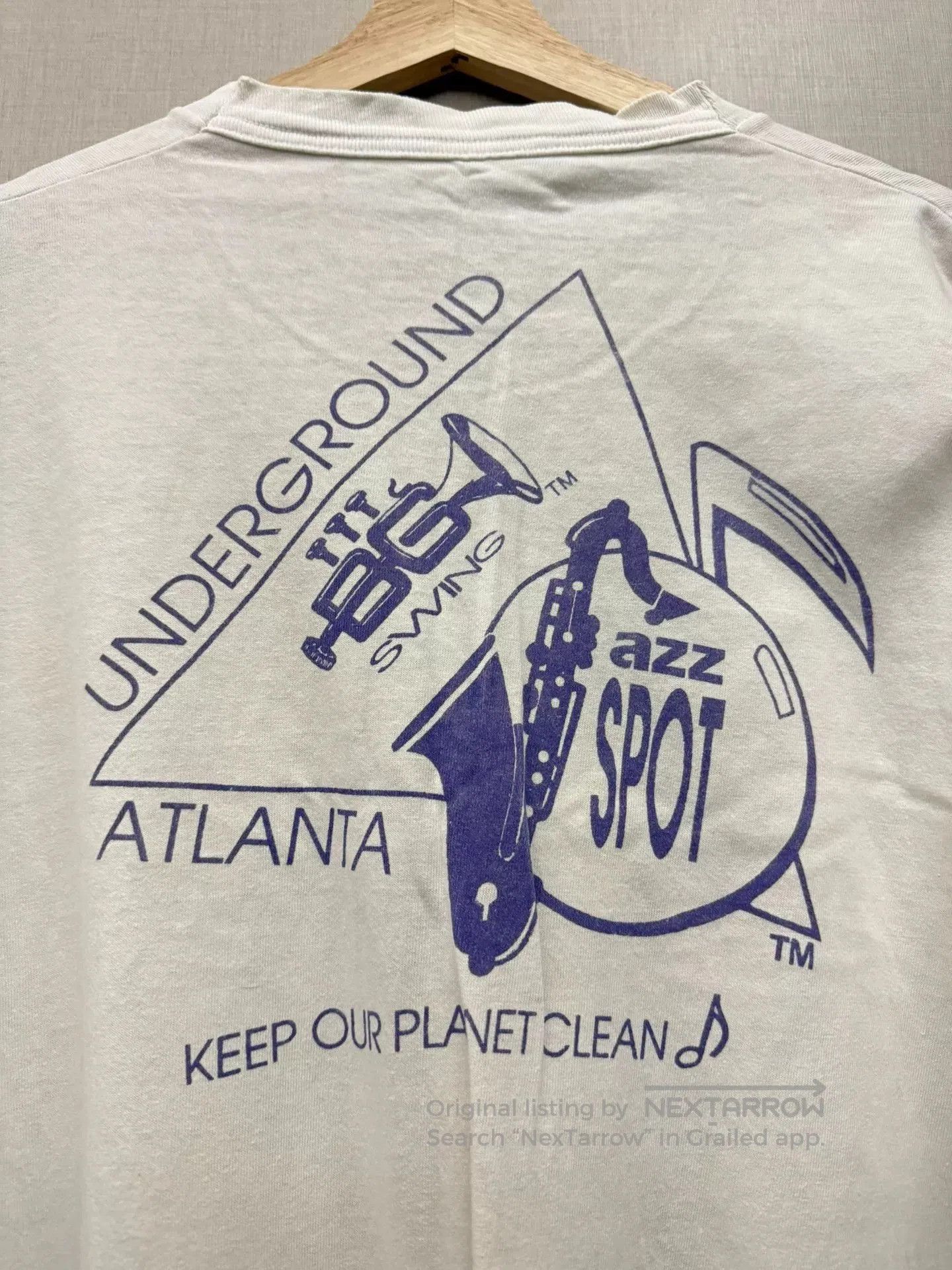 Vintage Vintage Atlanta Jazz Cat Short Sleeve. Size US XL / EU 56 / 4 - 4 Thumbnail