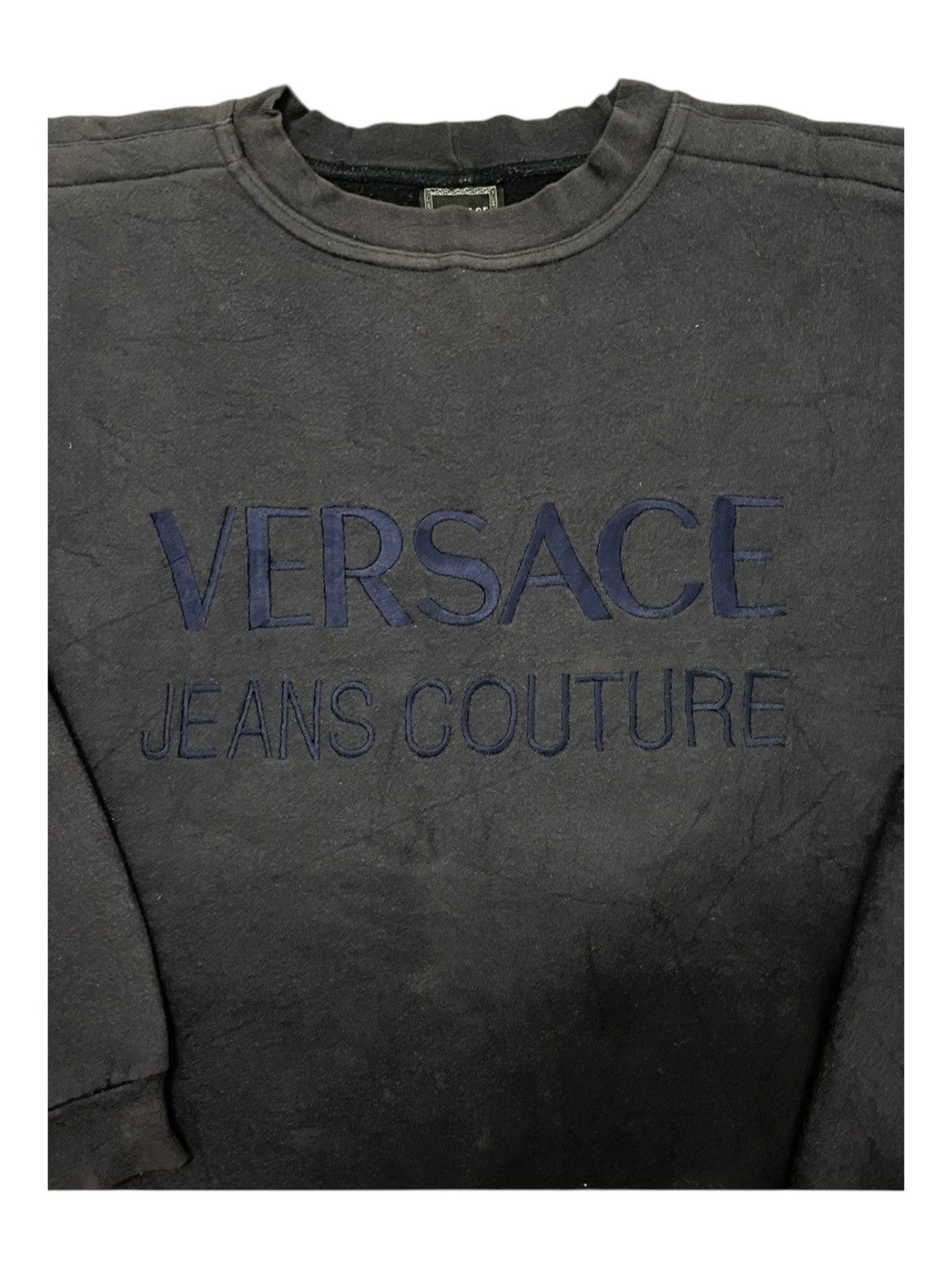 Versace Vintage Versace Jeans Couture Embroidered Logo Sweatshirt Size US M / EU 48-50 / 2 - 3 Thumbnail