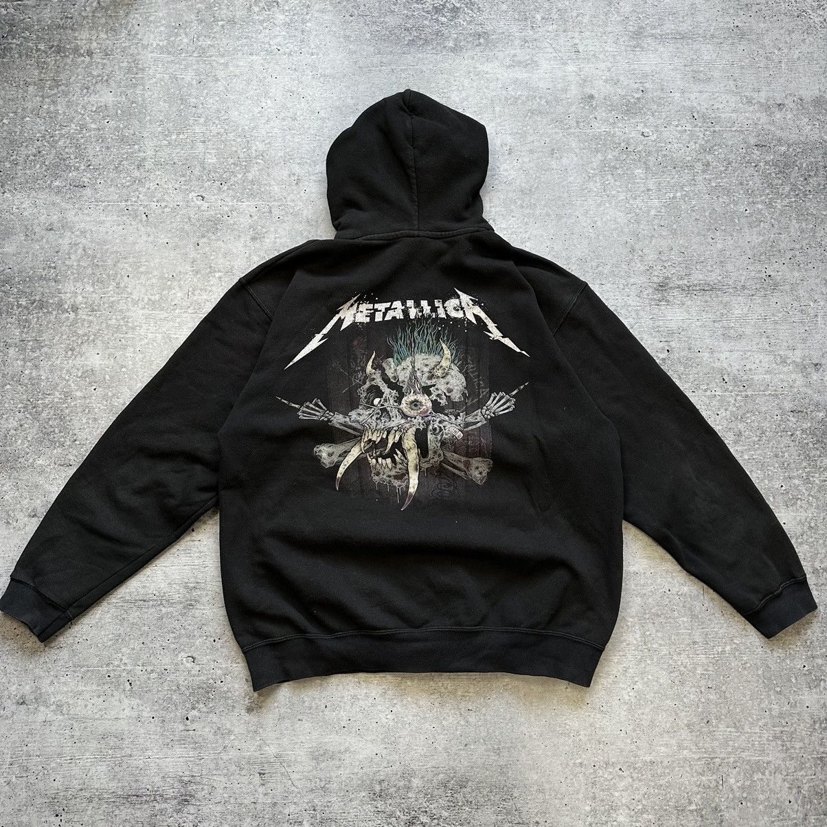 Band Tees Metallica Black Cotton Full Zip Big Logo Hoodie Size US L / EU 52-54 / 3 - 1 Thumbnail