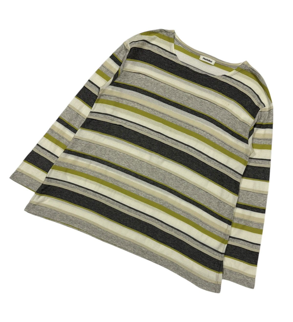 Issey Miyake Plantation Layered Striped Attach Diffrent Fabric Longsleeve Size US M / EU 48-50 / 2 - 6 Thumbnail