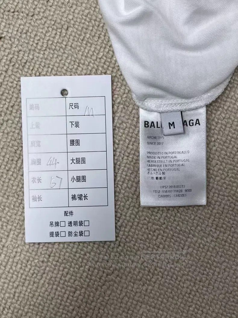 Balenciaga Balenciaga Letter print round neck short sleeve T-shirt, r Size M / US 6-8 / IT 42-44 - 3 Thumbnail