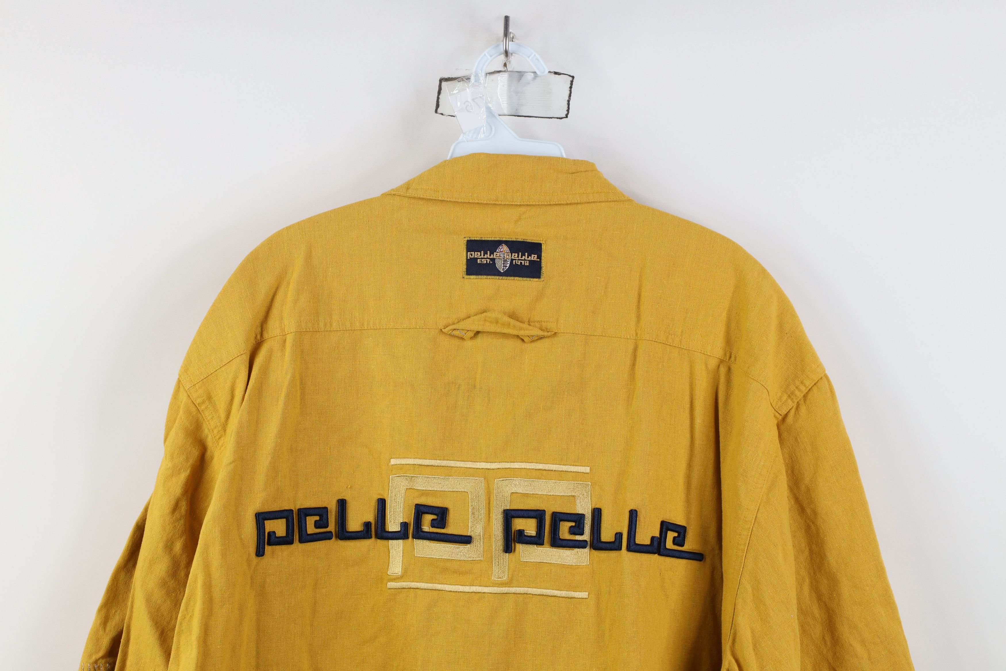 Pelle Pelle Vintage 90s Pelle Pelle Spell Baggy Collared Button Shirt Size US XL / EU 56 / 4 - 15 Thumbnail