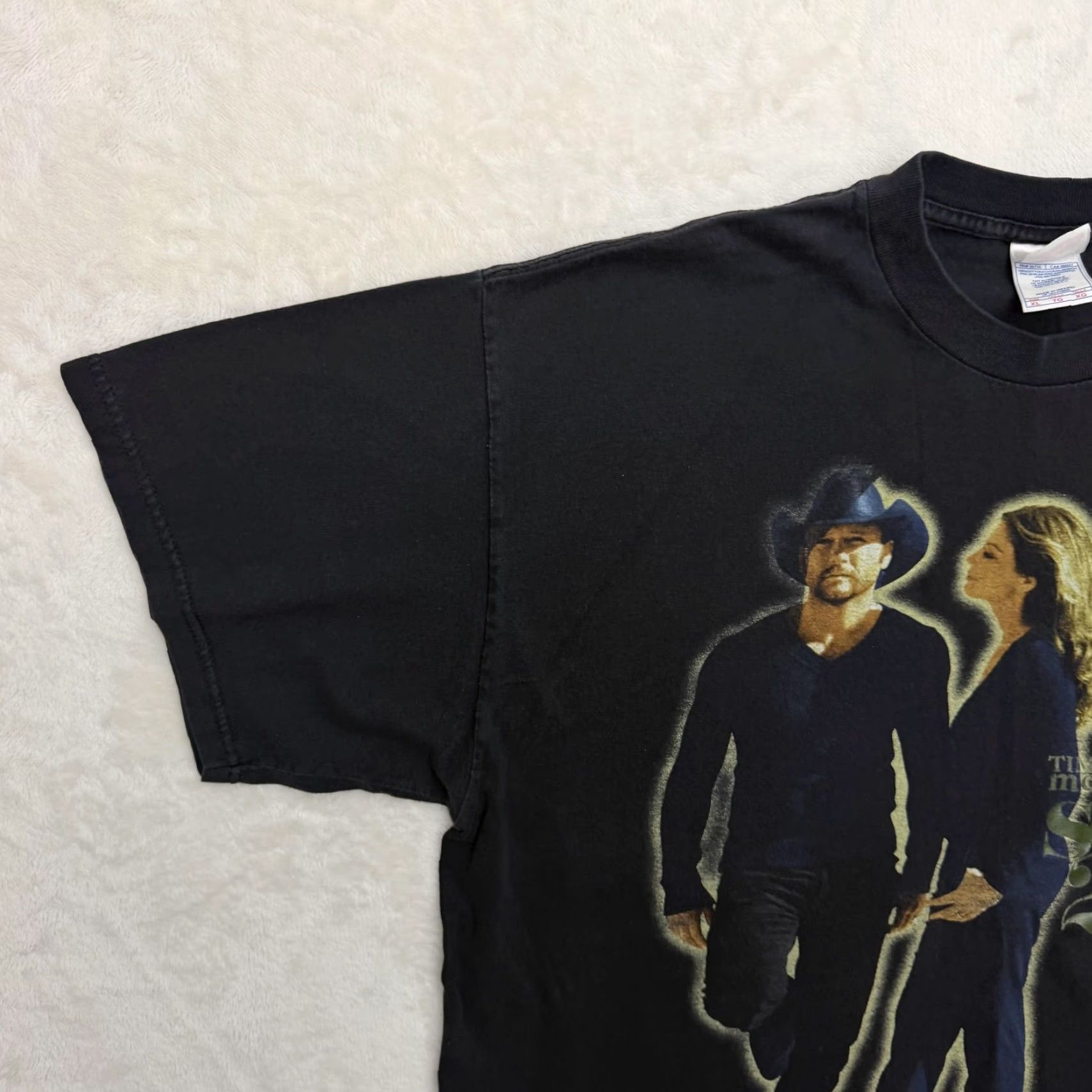 Vintage VINTAGE Tim McGraw Faith Hill Soul2Soul Tour 2007 Shirt Mens XL Black Country Music Tee Size US XL / EU 56 / 4 - 7 Thumbnail