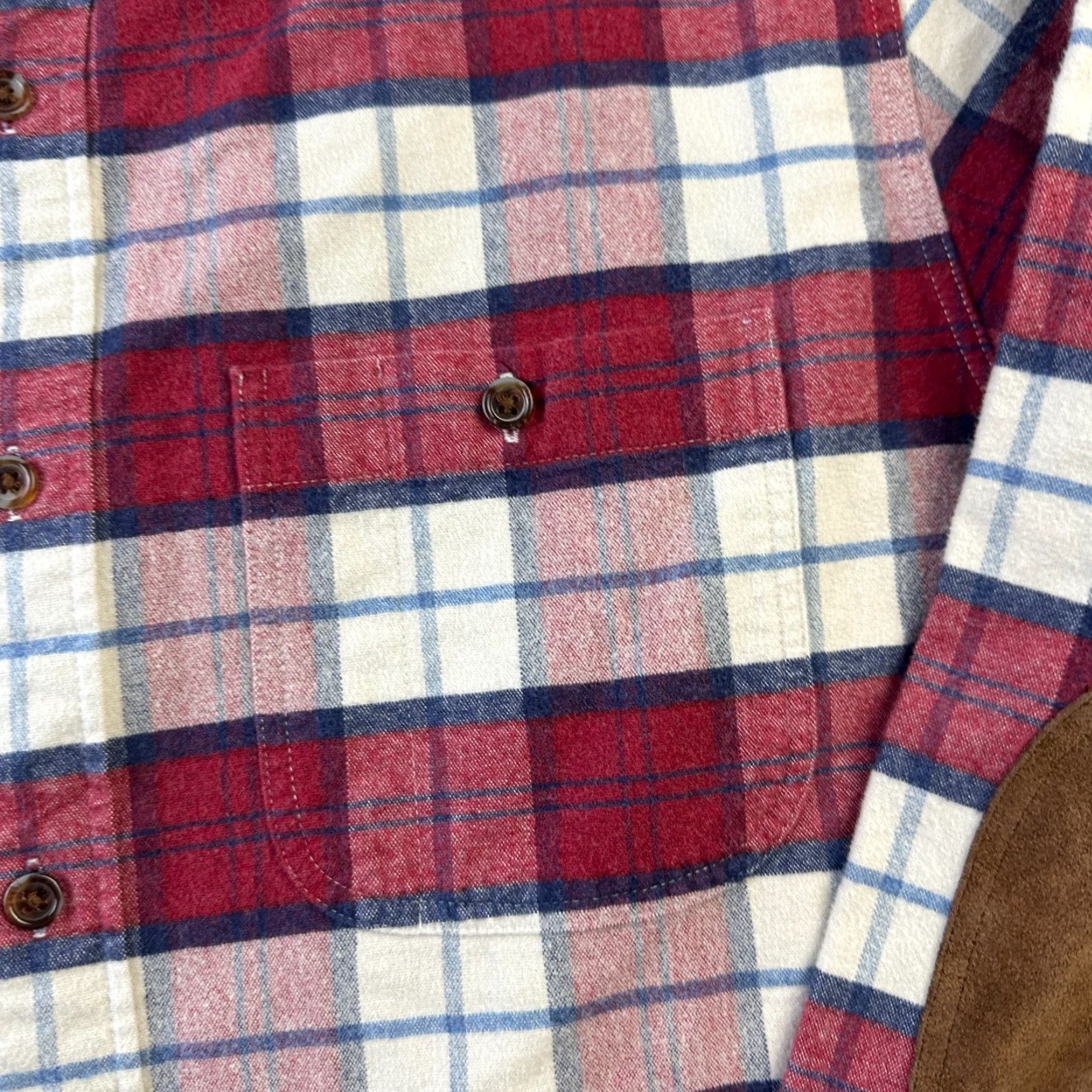 J.Crew J. Crew Shirt Mens M Red Button-Up Plaid Flannel Collar Shirt Casual Outdoor Vintage No Size US M / EU 48-50 / 2 - 5 Thumbnail