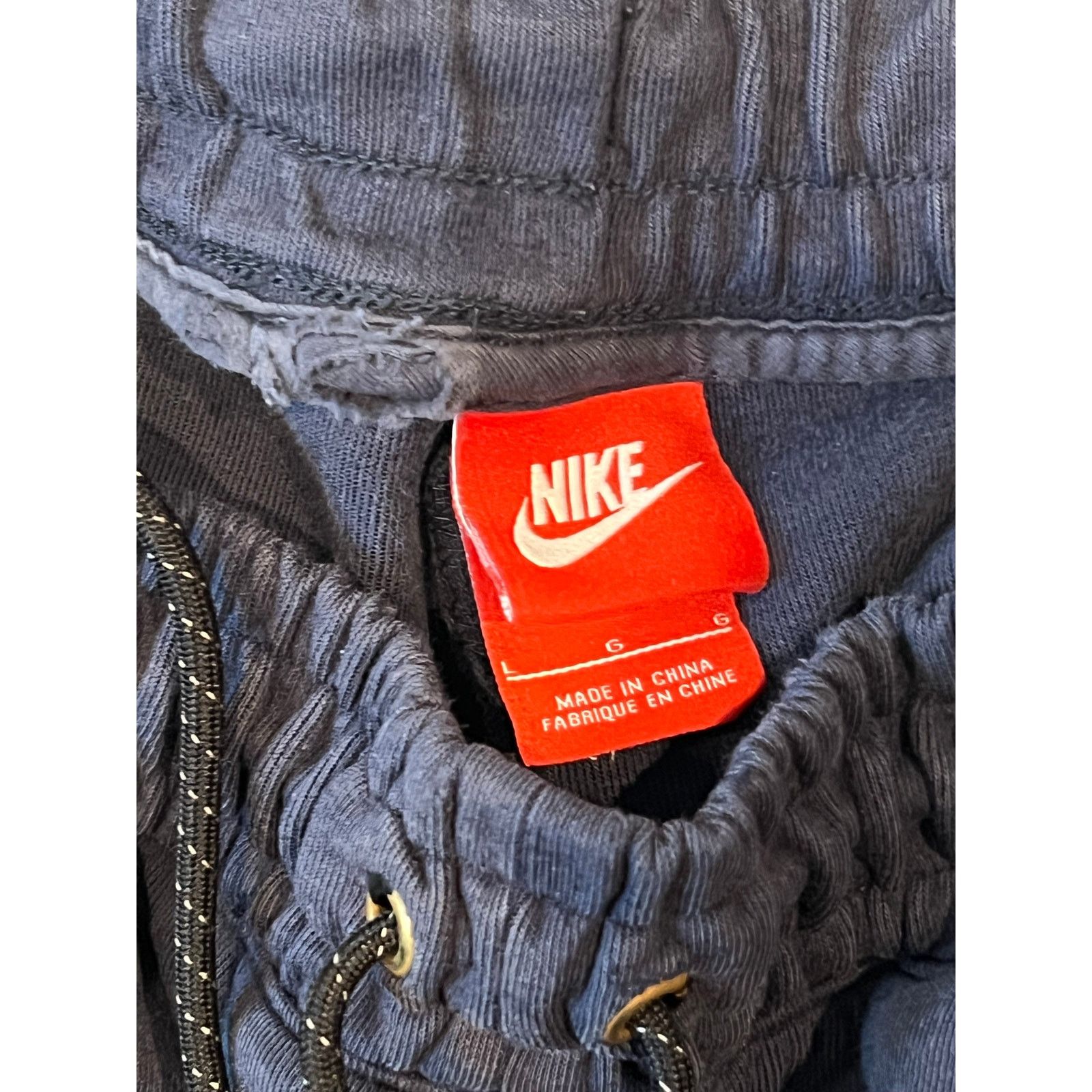 Nike Nike Black Gray Cuffed Ankle Cargo Sweatpants Mens Size L Size US 36 / EU 52 - 5 Thumbnail