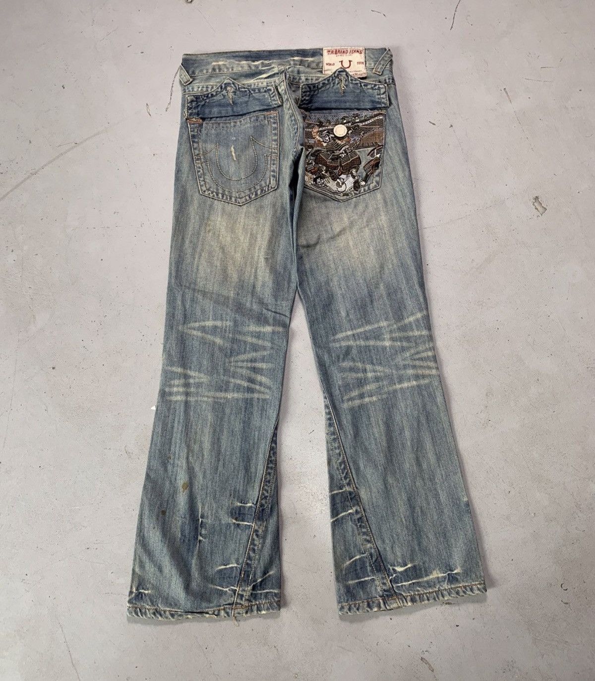 True Religion Vintage tr denim embroidered bootcut Size US 30 / EU 46 - 1 Thumbnail