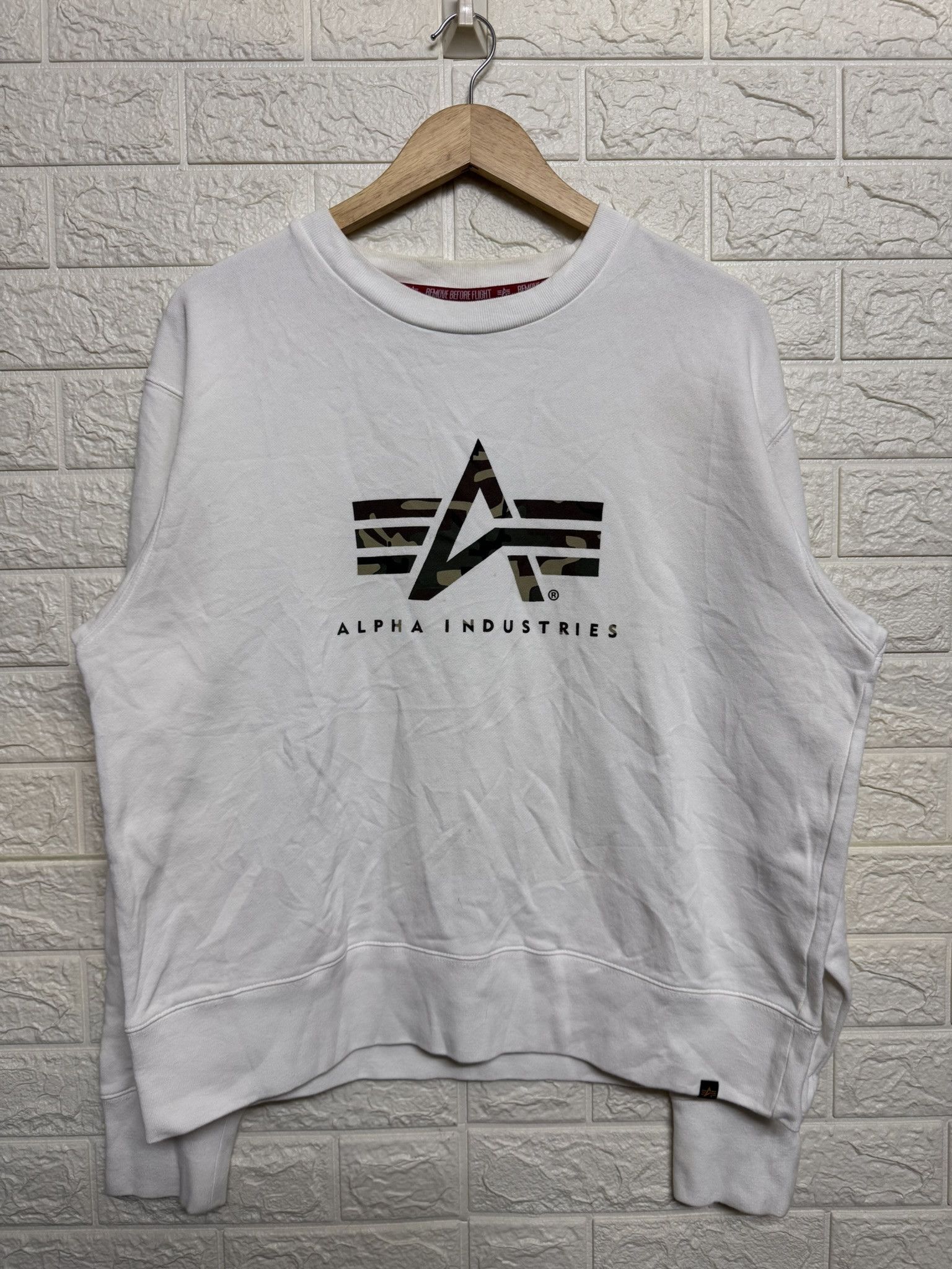 Alpha Industries Alpha Big Camou Logo Sweatshirt Size US L / EU 52-54 / 3 - 1 Thumbnail