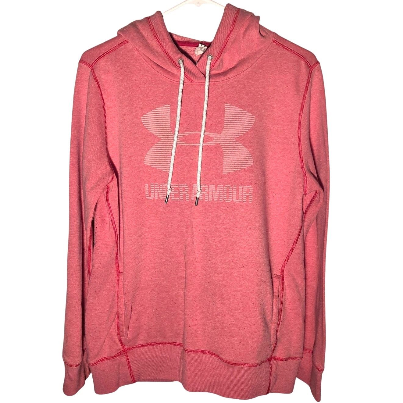 Under Armour Under Armour Pink Loose Fit Hoodie - Medium - Cozy & Stylish Size M / US 6-8 / IT 42-44 - 1 Thumbnail