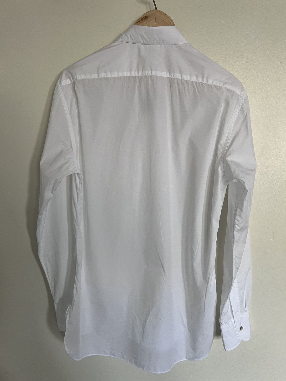 The Row $1K White cotton Ahmet dress shirt, US16/EU41,made in France Size 40R - 11 Thumbnail