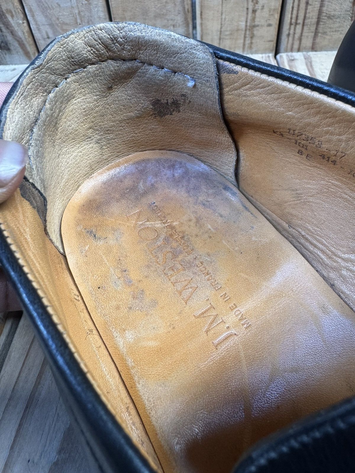 J.M. Weston J.M Weston Men’s Penny black Leather Loafers Sz Uk 8 E US 9 Size US 9 / EU 42 - 23 Thumbnail