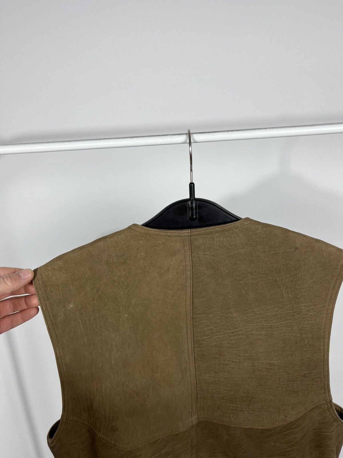 Genuine Leather Men’s Brown Genuine Leather Vest Size 50 EU Size US M / EU 48-50 / 2 - 12 Thumbnail