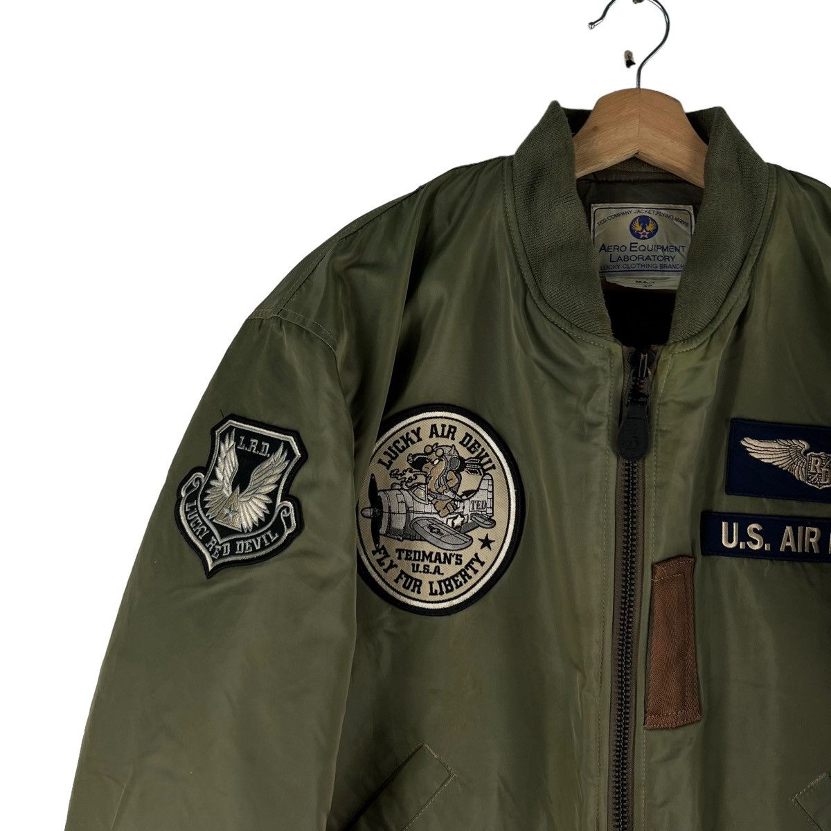 Vintage 🔥90’s Vintage Flight Bomber Jacket Ma-1 Riot Ted Company Size US M / EU 48-50 / 2 - 9 Thumbnail