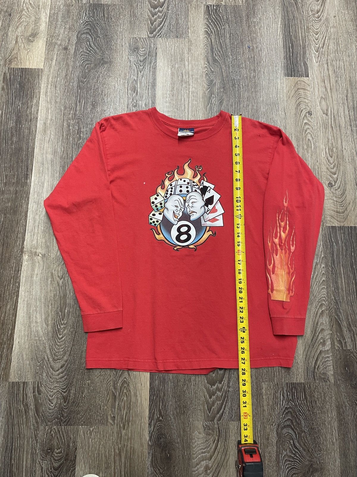 JNCO JNCO Flaming Long Sleeve Tshirt Size US L / EU 52-54 / 3 - 9 Thumbnail