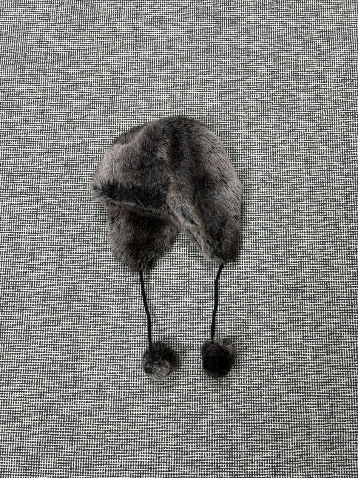 Japanese Brand Faux fur fuzzy ushanka hat y2k style Size ONE SIZE - 2 Thumbnail