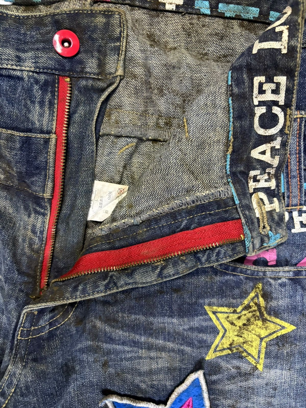 Japanese Brand Vintage Japanese Brand Double Waist Mud Wash Jean Shorts Size US 32 / EU 48 - 11 Thumbnail