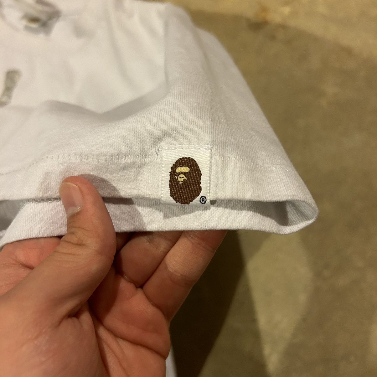 Bape Bape ABC 1st Camo Shark Face Tee Silver Zipper Size US S / EU 44-46 / 1 - 4 Thumbnail