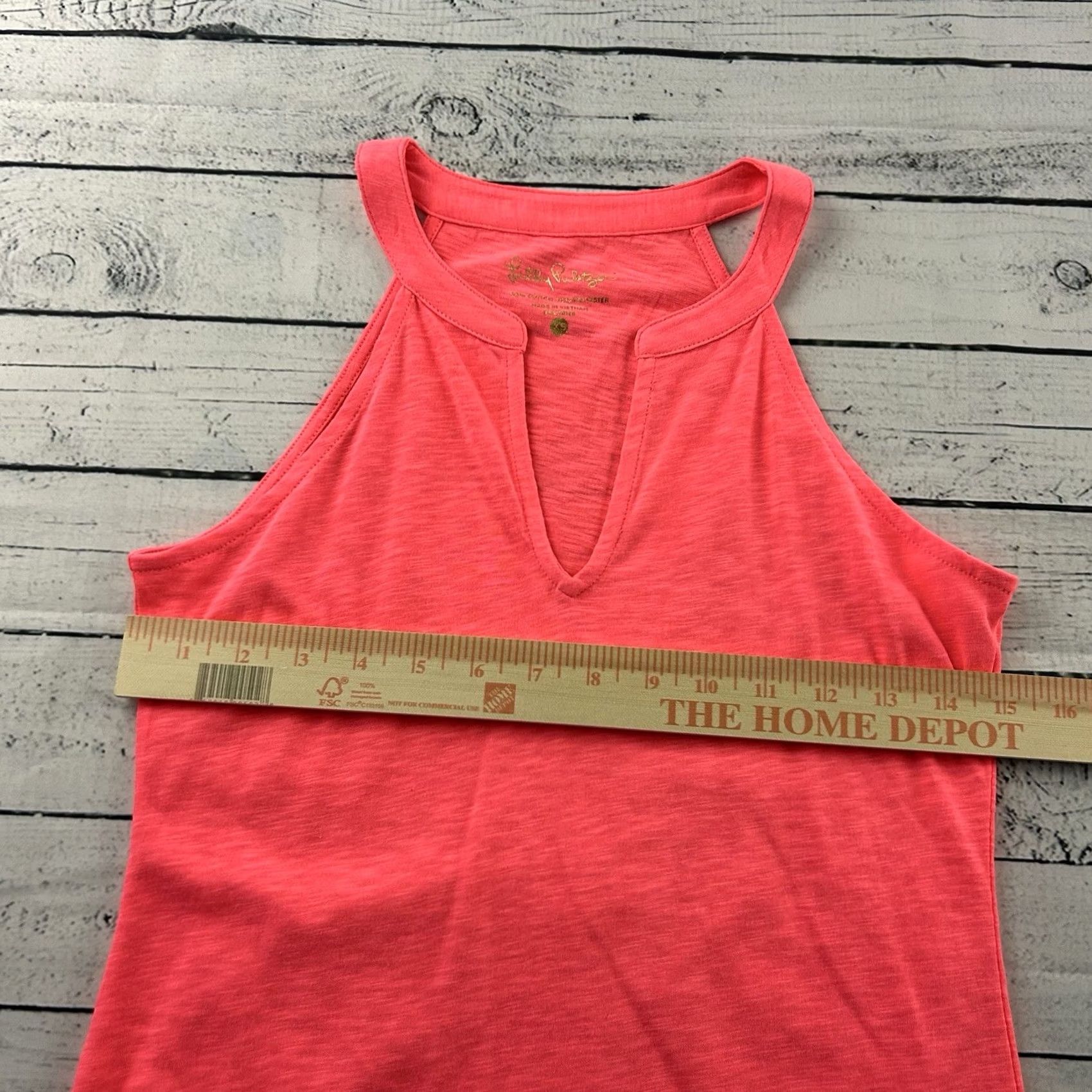 Lilly Pulitzer Lilly Pulitzer Sleeveless V-Neck Tank Top Women's XS Pink Shirt Size XS / US 0-2 / IT 36-38 - 4 Thumbnail