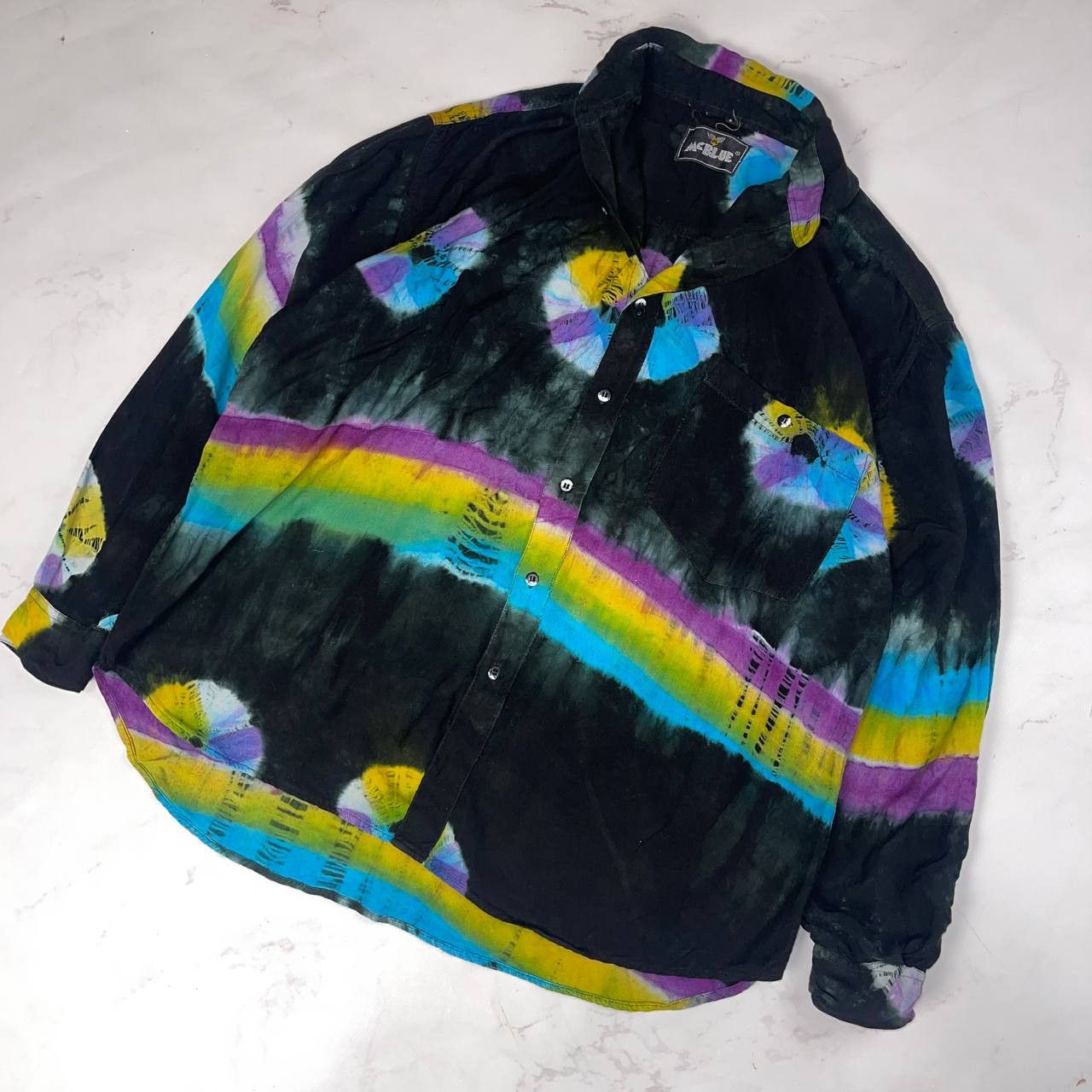 Vintage Vintage Shirt Made in India Flowers Avant-garde Size US XXL / EU 58 / 5 - 1 Thumbnail