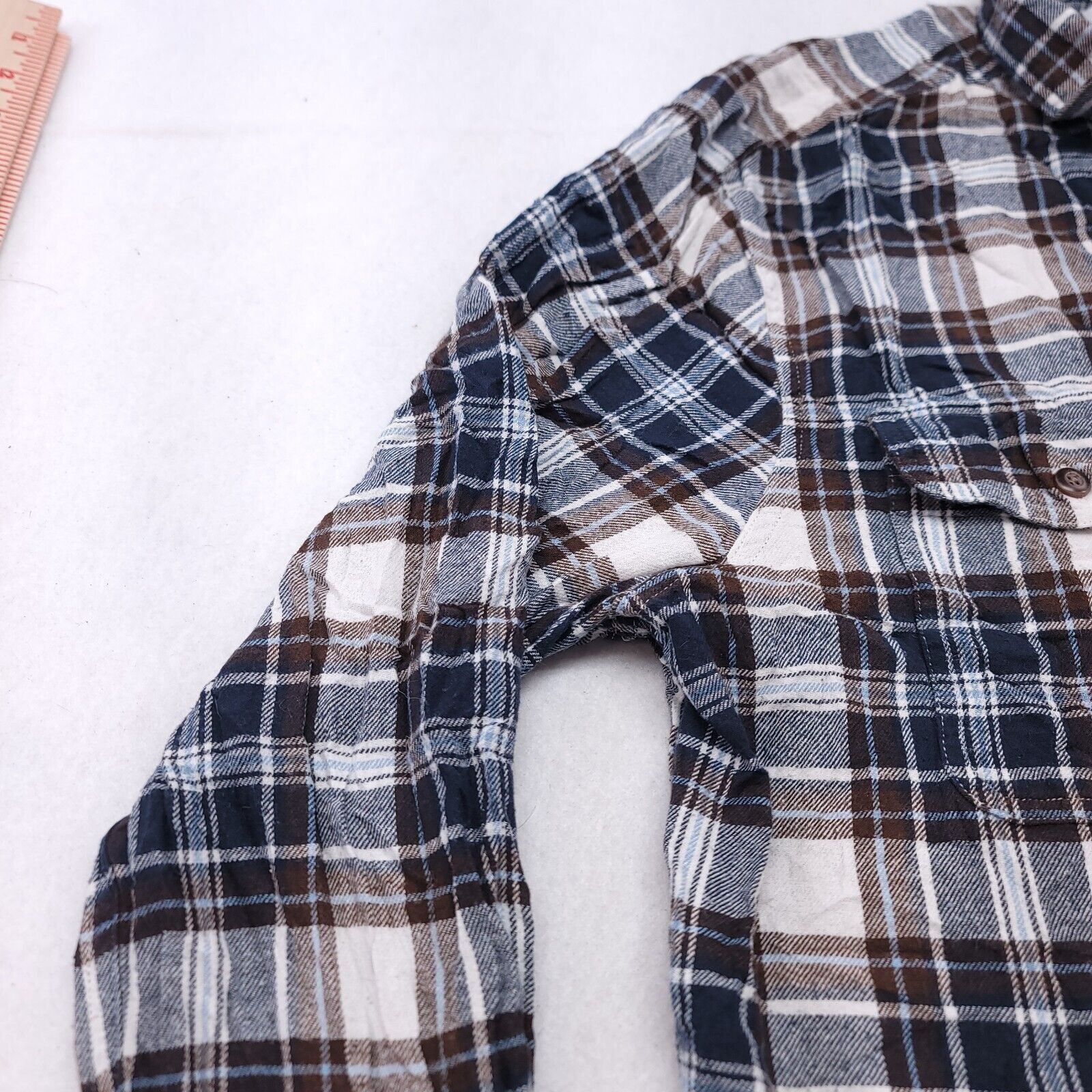 Sonoma Sonoma Tartan Flannel Button Up Shirt Men Size XL Blue White Size US XL / EU 56 / 4 - 4 Thumbnail